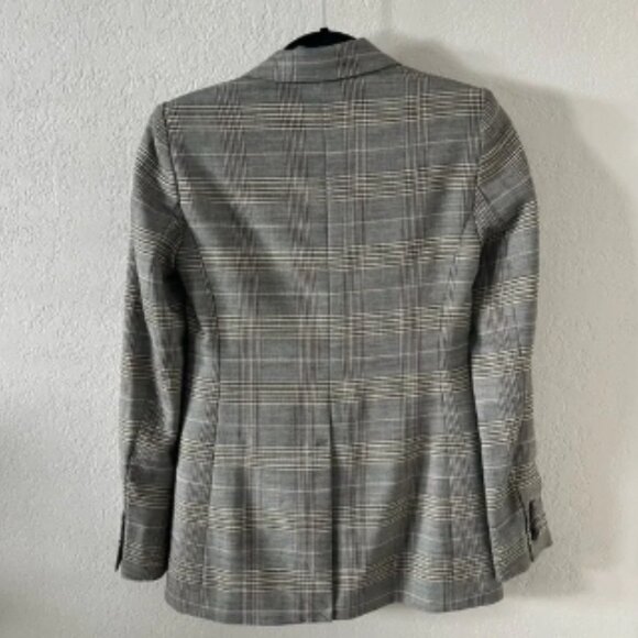 Aritzia Babaton Samuel Checked Double Breasted Blazer Jacket - Picture 4 of 5